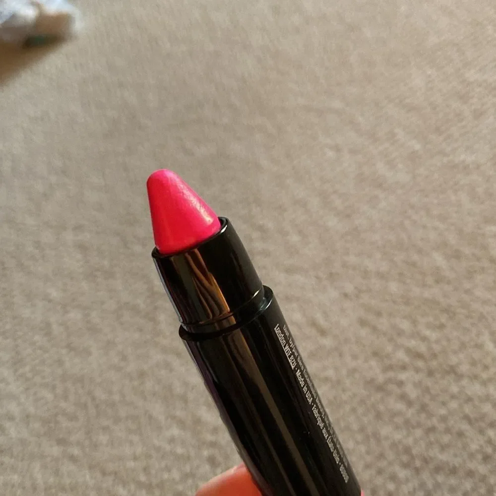 NEW Buxom Shimmer Shock Lip Stick Sexy Surge Glitter Hot Pink Swatched NIB